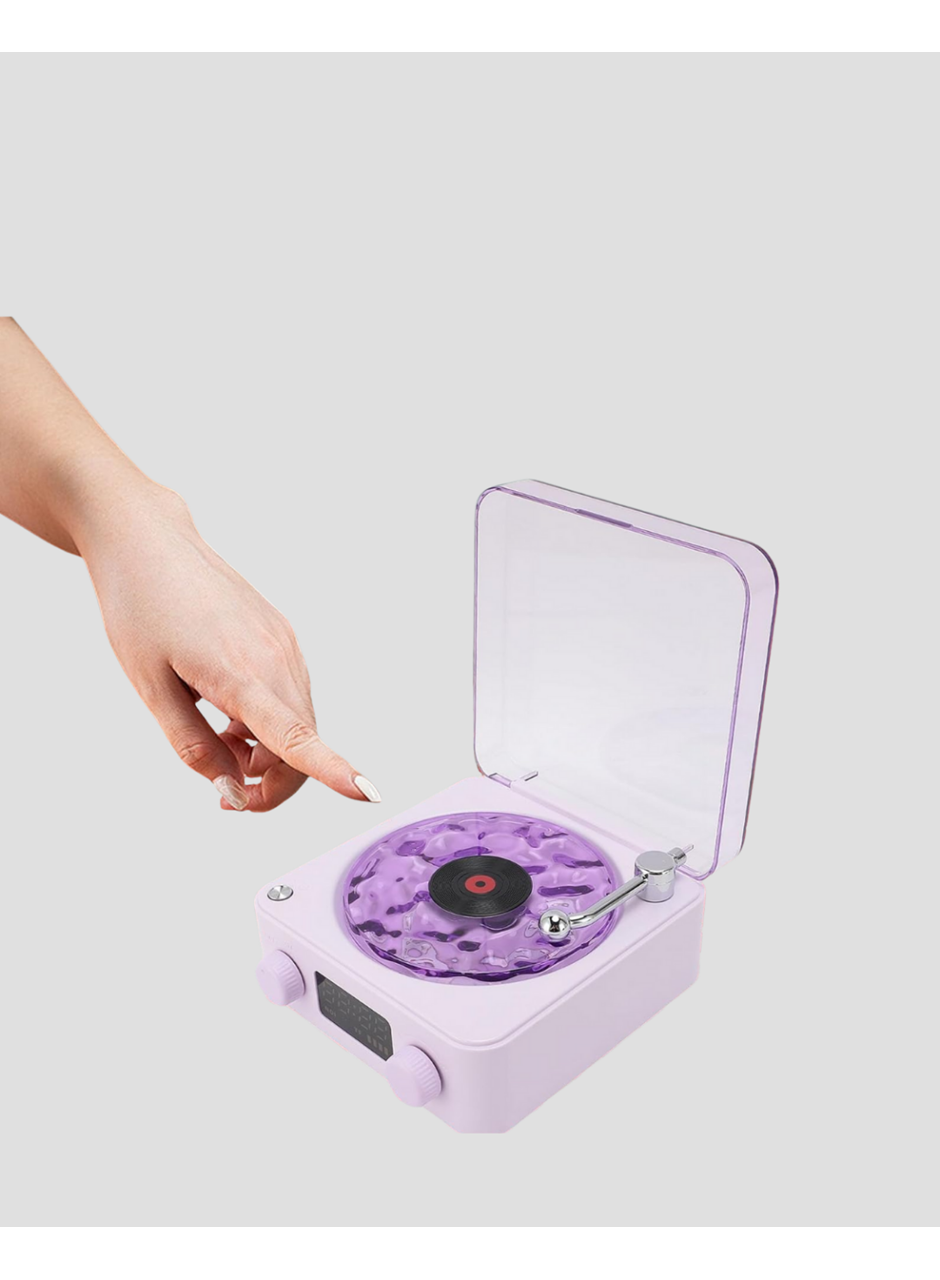 Bluetooth Retro Pikap Hoparlör 360 Derece Ses Projektörlü Gece Lambası Çok Fonksiyonlu