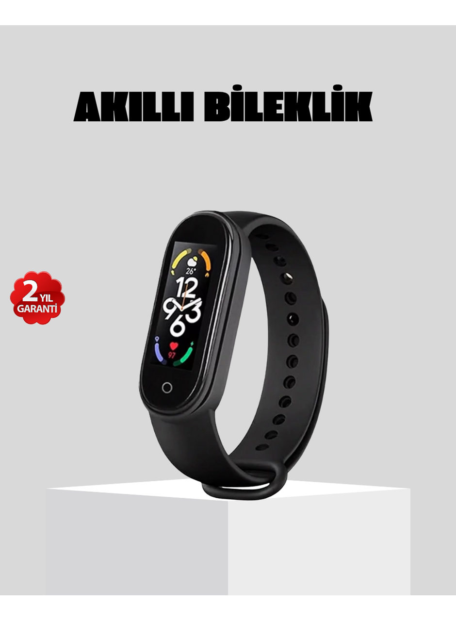 Bluetooth Akıllı Bileklik Spor Modlu Kalp Atış Takipli Uyku Analizli