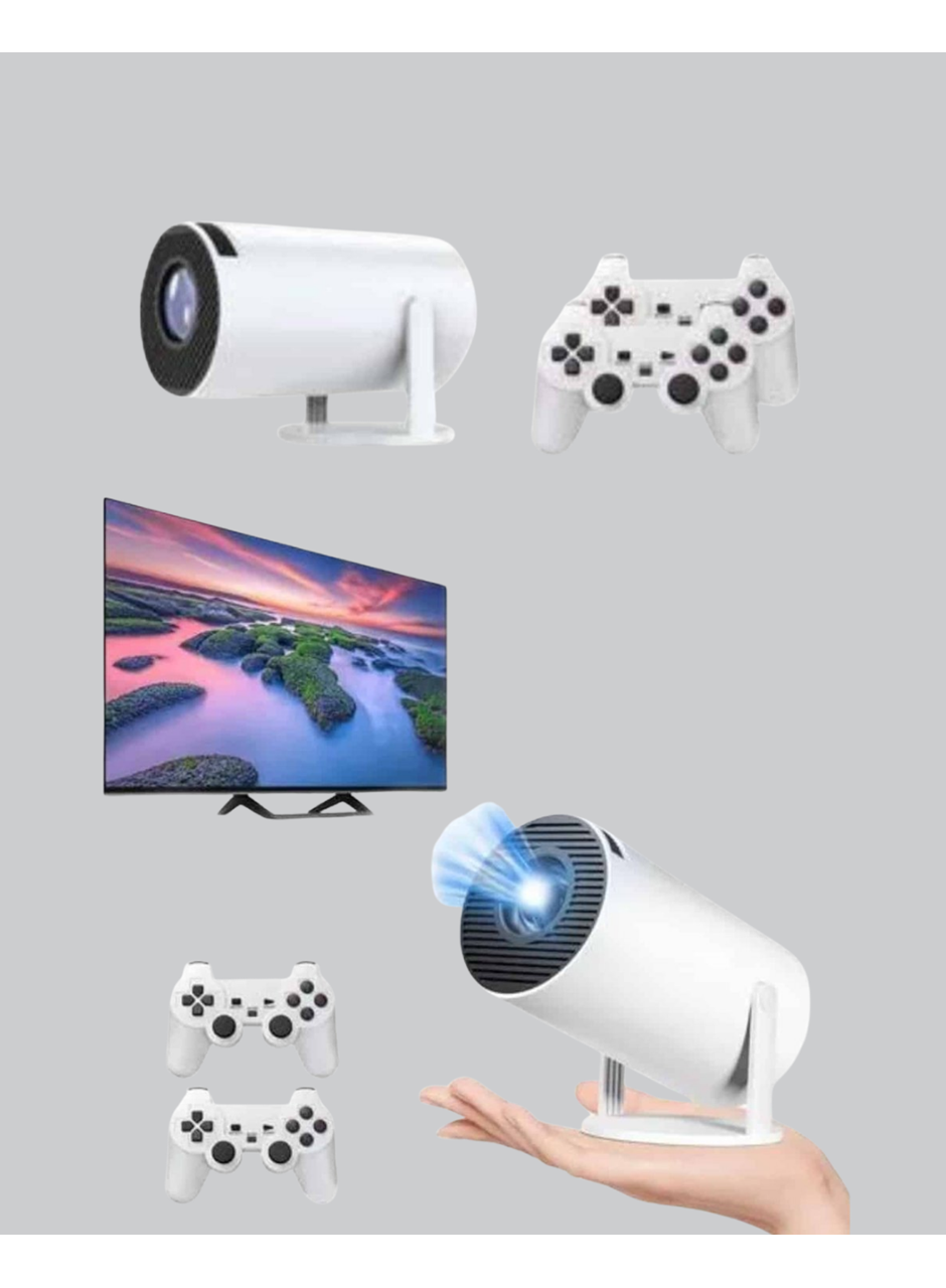 Kablosuz Projeksiyon Cihazı 4K Destekli HDMI USB Oyun Uyumlu