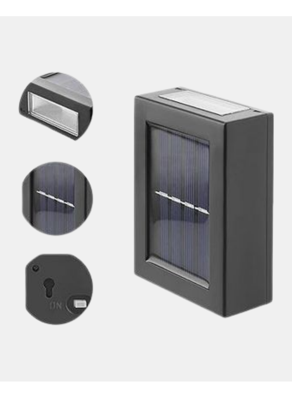 Solar Dış Mekan Aplik Su Geçirmez Dayanıklı LED Aydınlatmalı