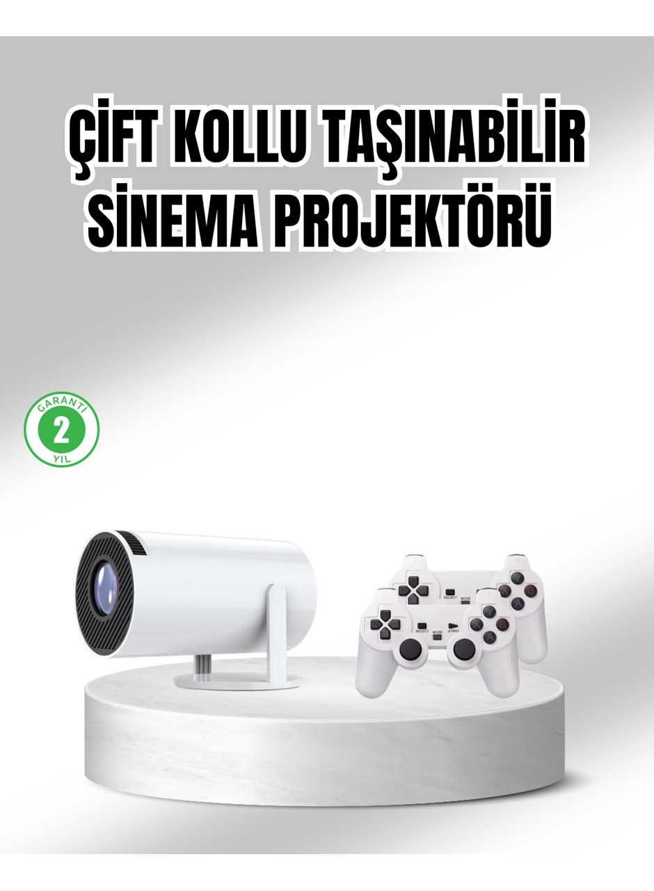 Projeksiyon Cihazı 4K Destekli Kablosuz Bağlantılı Bluetooth 5.0