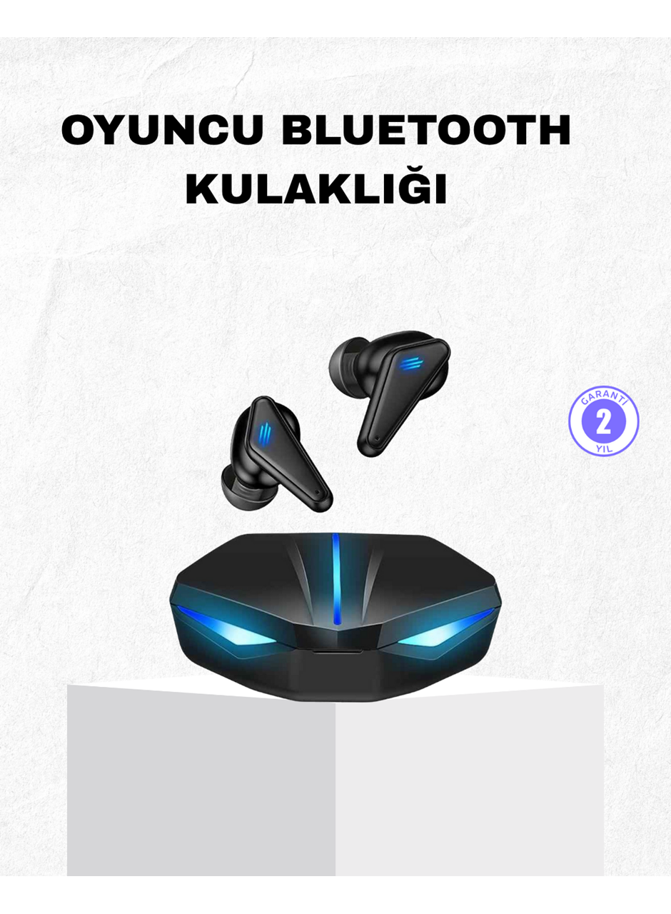 Oyuncu Bluetooth Kulaklık Tam Kablosuz Stereo LED Işıklı