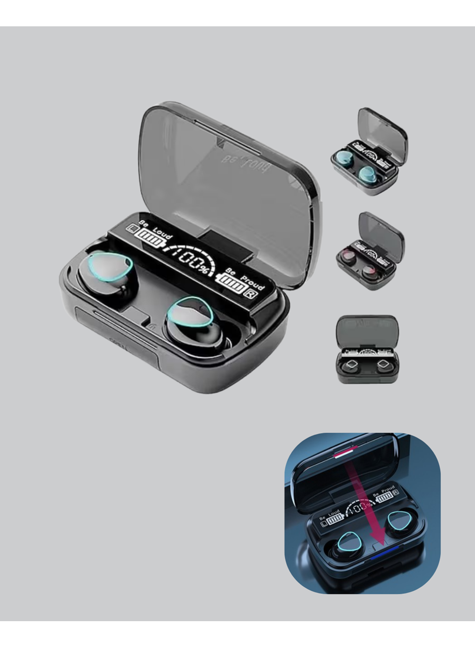 Bluetooth 5.1 M10 TWS Kulaklık Ergonomik Tasarım Yüksek Ses Kaliteli