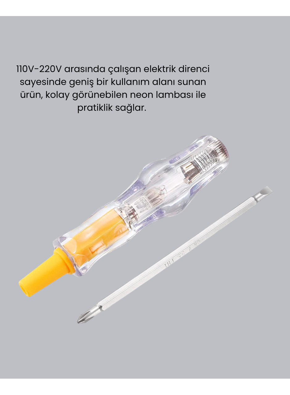 110-220V Elektrik Test Kalemi Korozyona Dayanıklı Nikel Kaplamalı