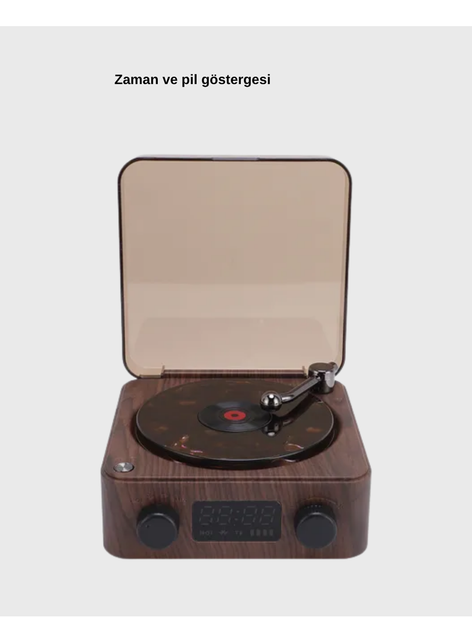 Bluetooth Hoparlörlü Gece Lambası Dijital Saat ve Ambiyans Işığı Çok Amaçlı