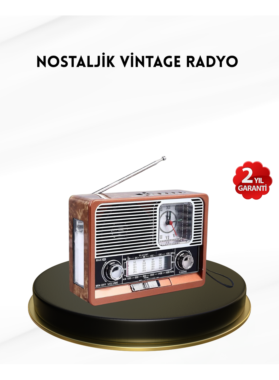 Nostaljik Radyo – Şık Dekoratif Tasarım ve Güvenli 2 Yıl Garanti