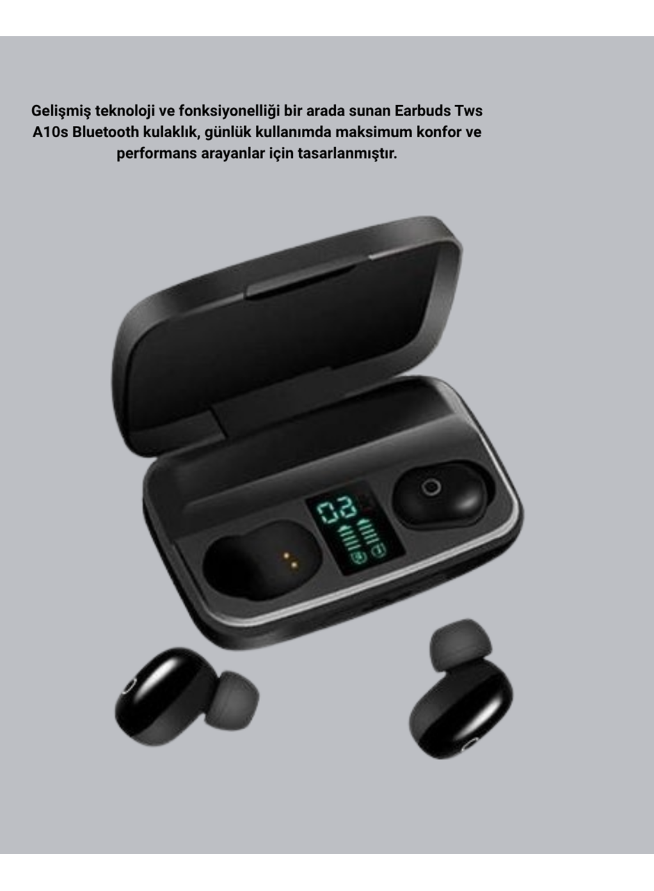 TWS Bluetooth Kulaklık 1800mAh Şarj Kutulu Dijital Ekranlı