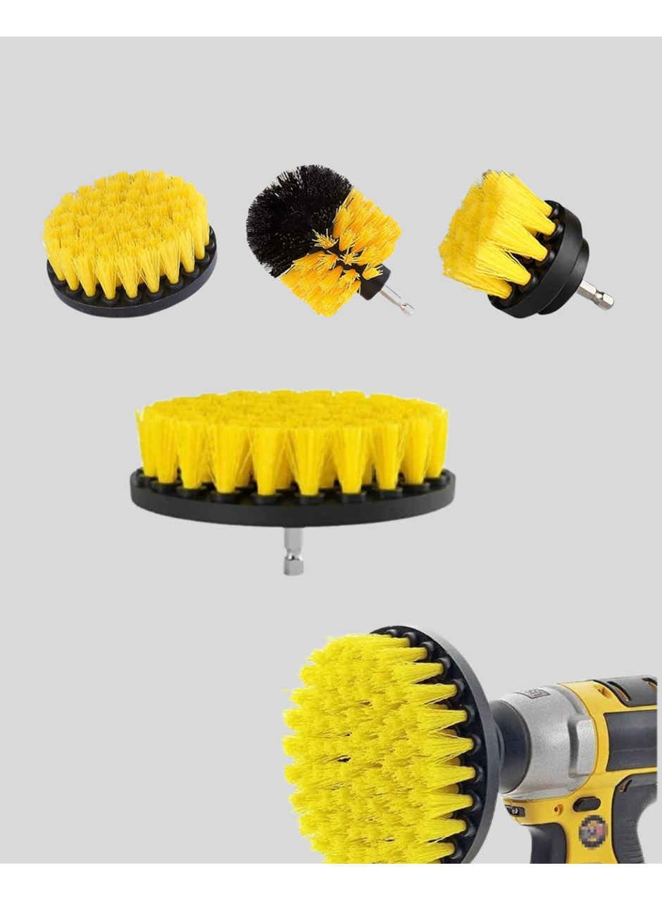 3 Parça Matkap Fırça Temizlik Seti – Her Yüzey İçin Güçlü ve Pratik Çözüm