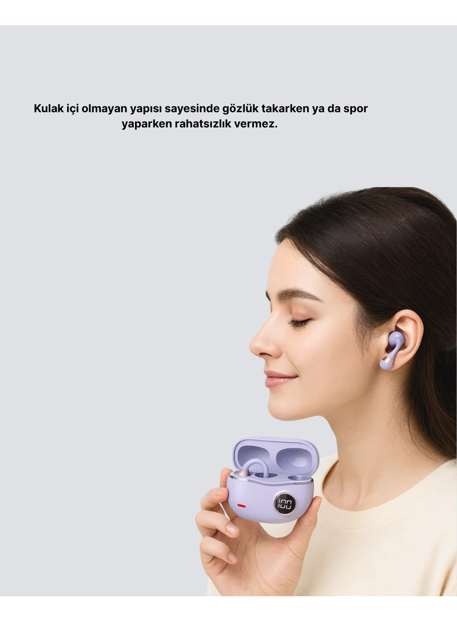 Kulak Arkası Klipsli Bluetooth Kulaklık YXG10 Silikon Malzemeli Ergonomik