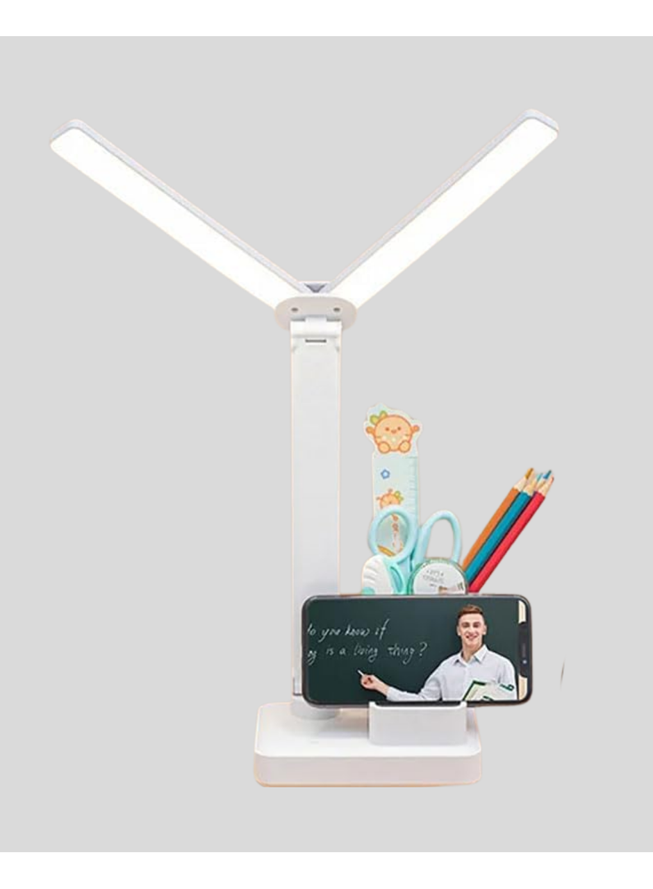 LED Işıklı Masa Lambası – Göz Yormayan, Kısılabilir ve Esnek Başlıklı