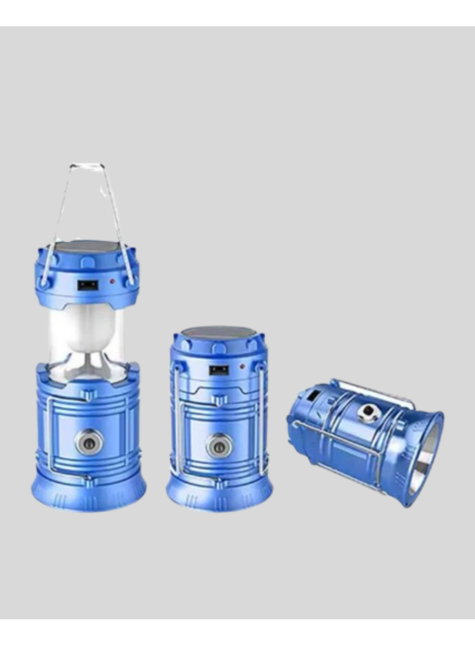 Solar Kamp Lambası Kızak Sistemli Şarjlı Taşınabilir Doğa Yürüyüşü Işığı