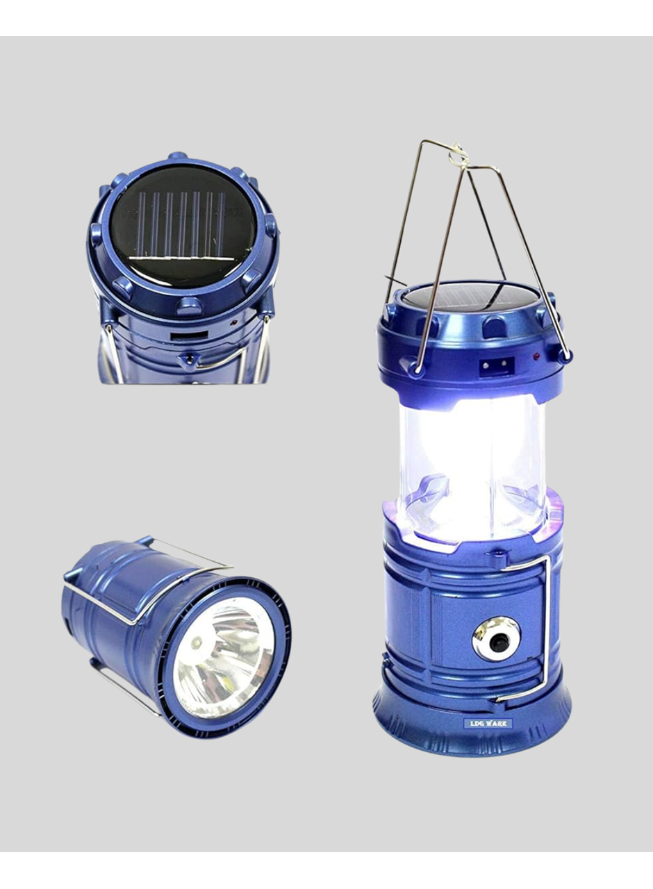 Güneş Enerjili Kamp Lambası Şarjlı Taşınabilir Kompakt Açık Hava Işığı