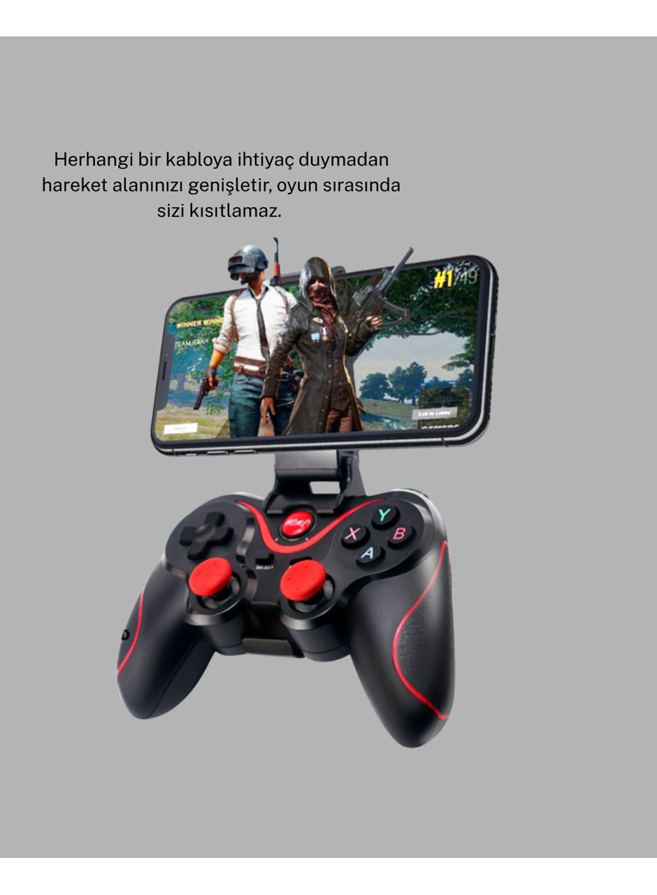 Kablosuz Bluetooth Oyun Kolu Mobil TV PC Uyumlu Ergonomik Tasarım