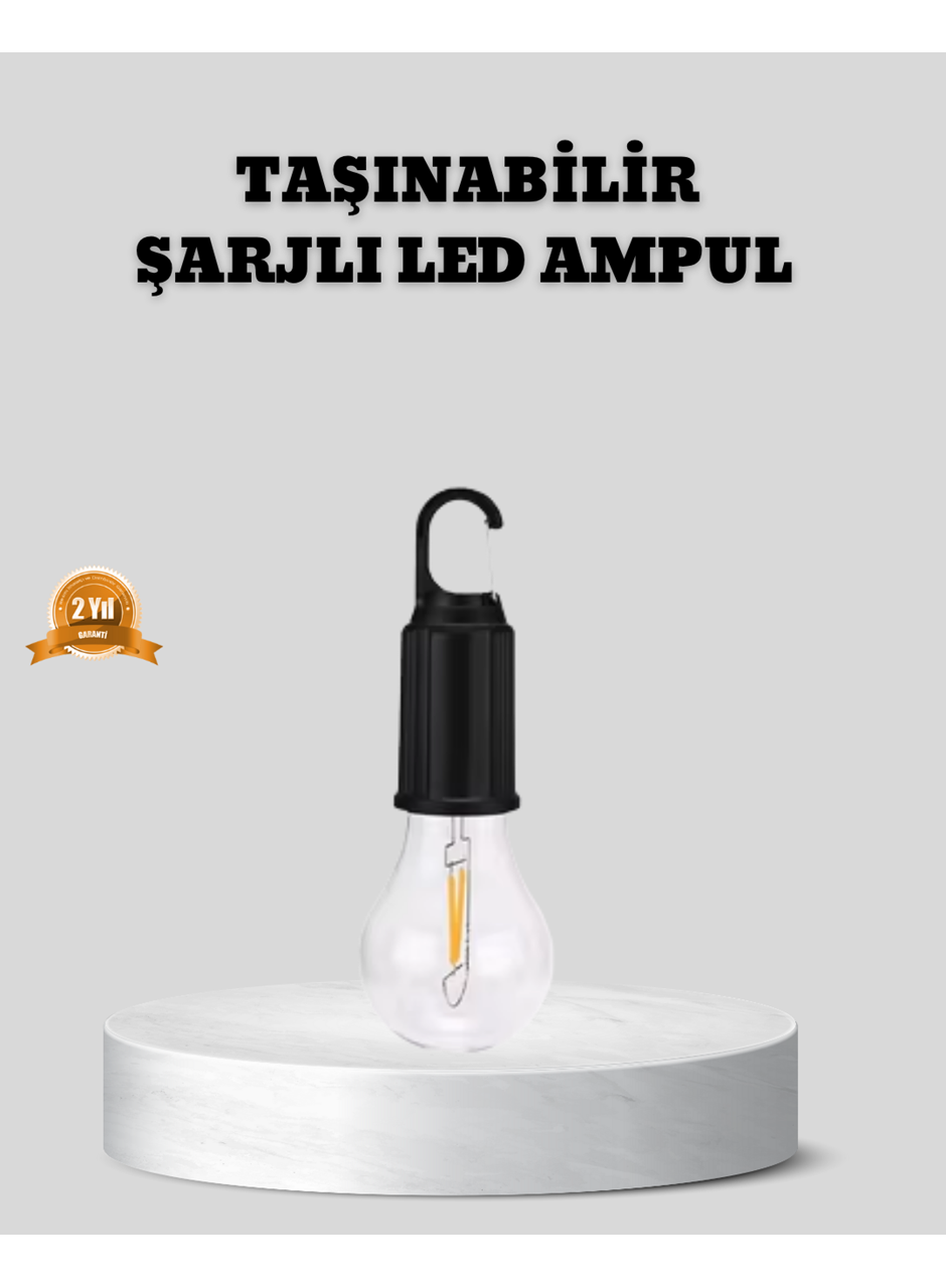 Type-C Şarjlı LED Kamp Lambası – Uzun Ömürlü Pil ve Yüksek Parlaklık