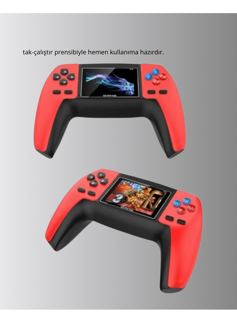 520 Oyunlu Retro Gamepad – Nostaljik Eğlenceyi Her Yere Taşı