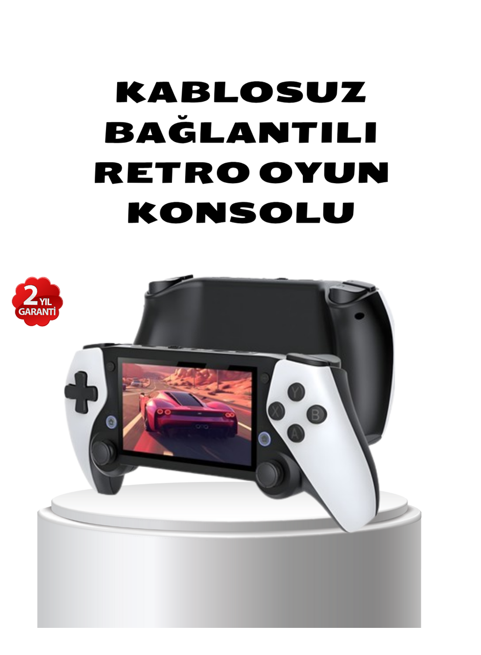Taşınabilir Retro Oyun Konsolu – 4.3 İnç Ekran, 64 GB Hafıza ve Klasik Oyun Arşivi