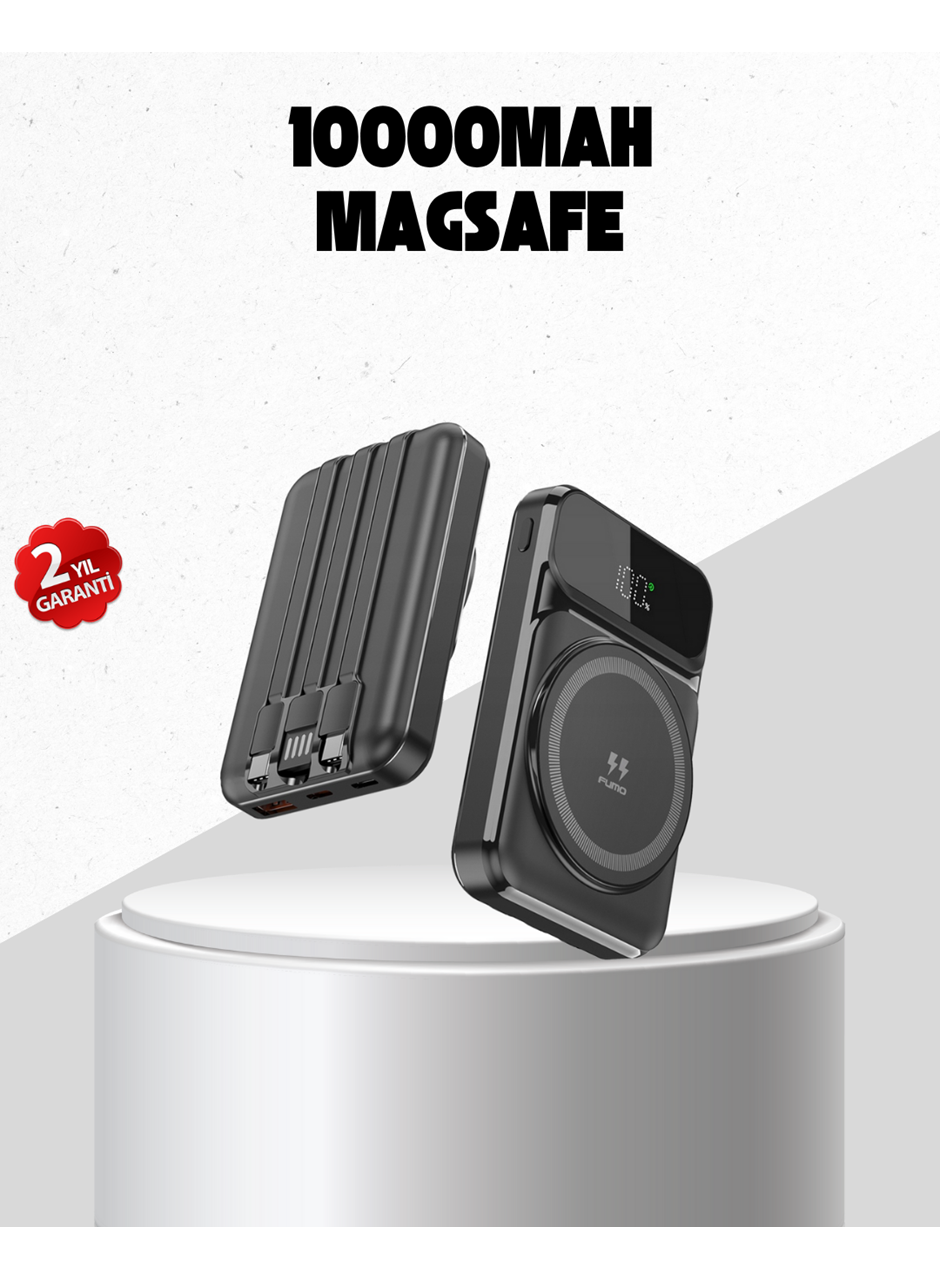 15W Kablosuz Şarj Özellikli 10000 mAh Powerbank –  Type-C Hızlı Şarj