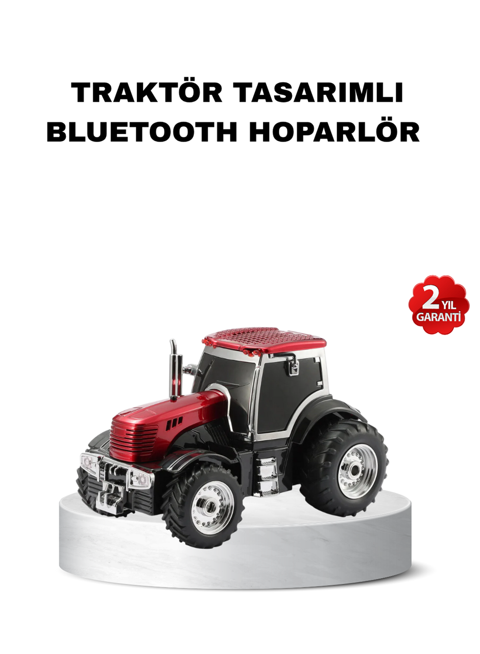 Traktör Tasarımlı Bluetooth Hoparlör 12W TWS Destekli Nostaljik Model