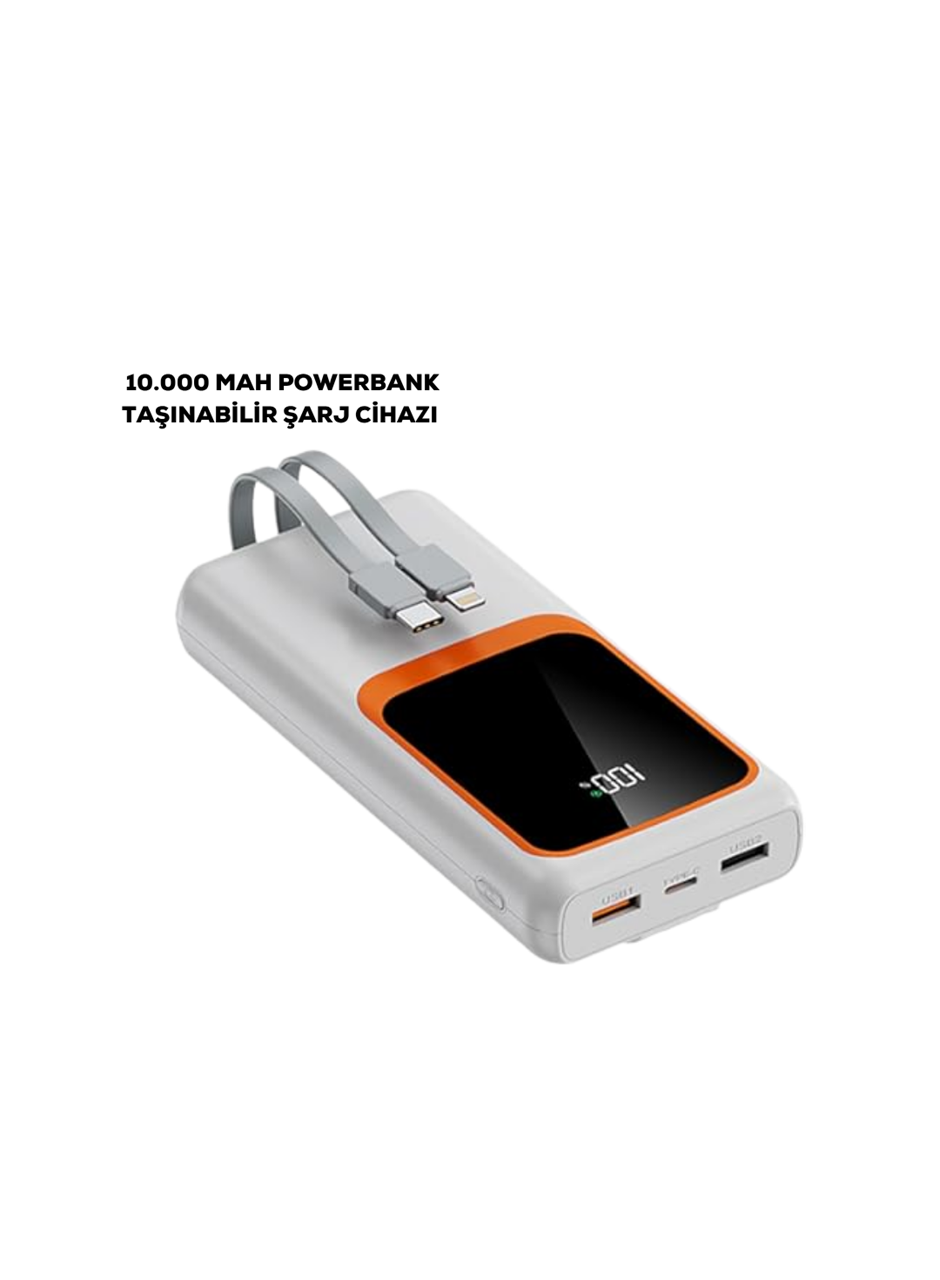 10000 mAh Taşınabilir Şarj Cihazı – Hızlı Şarj, Hafif ve Dayanıklı Tasarım