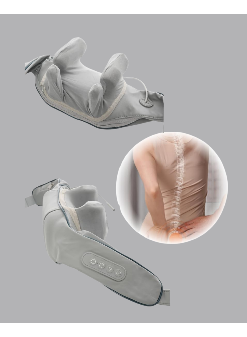 Titreşimli Boyun Masaj Cihazı Isı Terapili Şarjlı VNB-01 Ergonomik U Tasarım