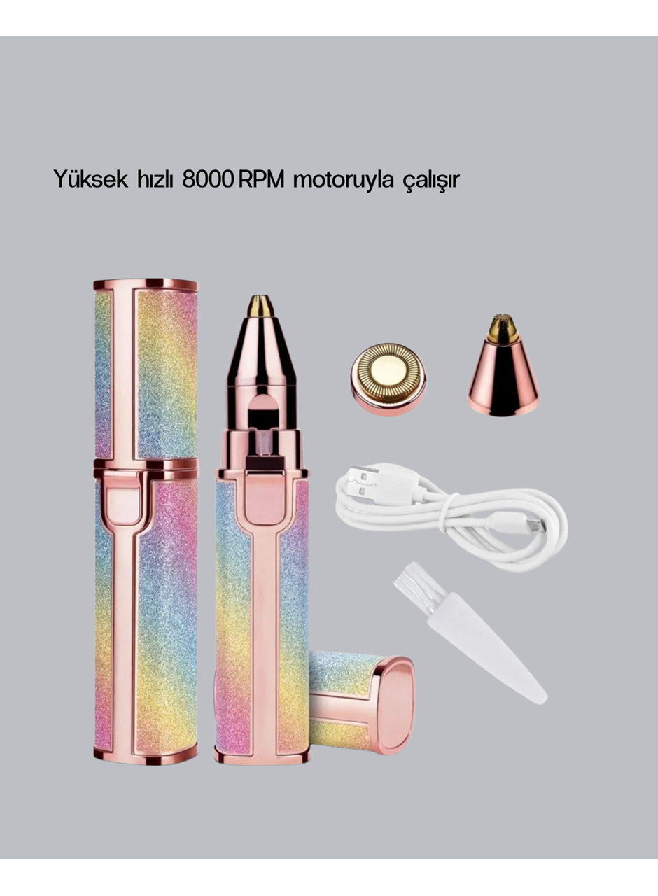 USB Şarjlı Kaş ve Yüz Tüy Alma Cihazı – Taşınabilir ve Acısız Kullanım