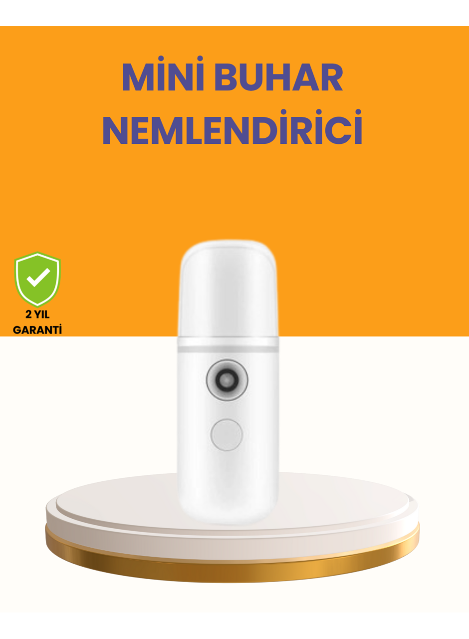 Taşınabilir Şarjlı Buhar Nemlendirici – Kablosuz Akıllı Pro Teknolojili Mini Cilt ve Ortam Nemlendirici