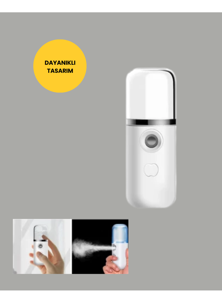 Taşınabilir Şarjlı Buhar Nemlendirici – Kablosuz Akıllı Pro Teknolojili Mini Cilt ve Ortam Nemlendirici