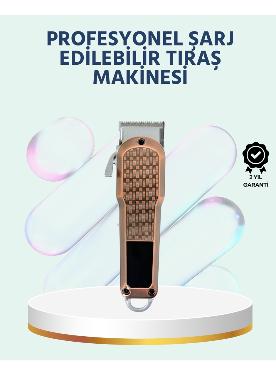 Şarjlı Saç Kesme Makinesi – Type-C Girişli, LCD Ekranlı ve Sessiz Motor