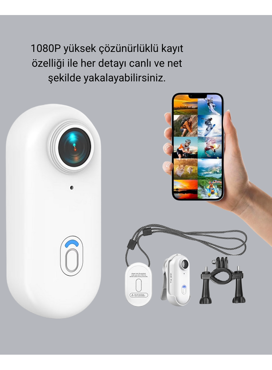 1080P Full HD Spor Kamerası 360° Klips ve WiFi Özellikli