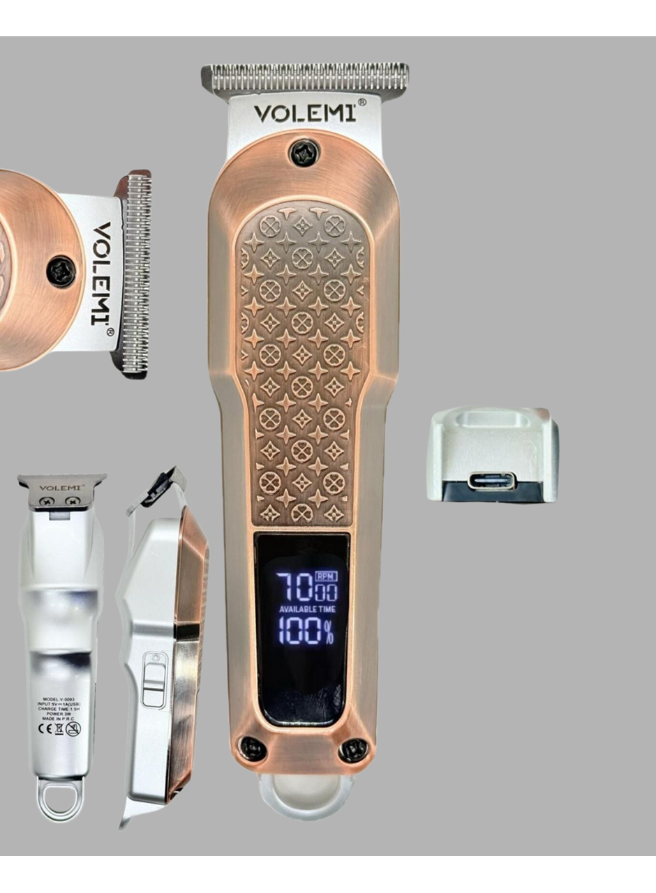 Şarjlı Saç Kesme Makinesi – Type-C Girişli, LCD Ekranlı ve Sessiz Motor