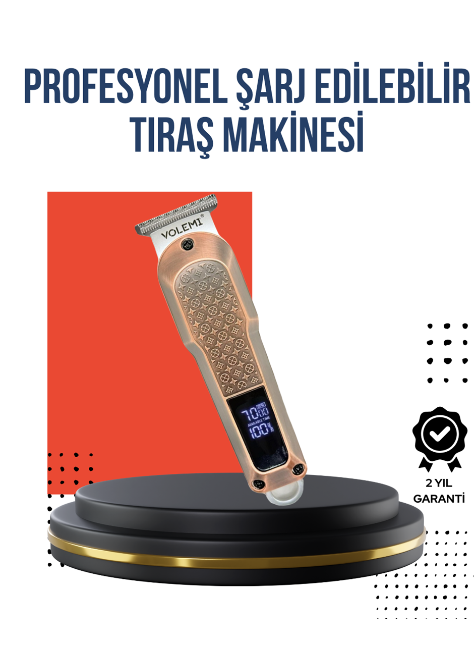 Profesyonel Saç Tıraş Makinesi – 7000RPM Güçlü Motor ve 4 Kademeli Ayar