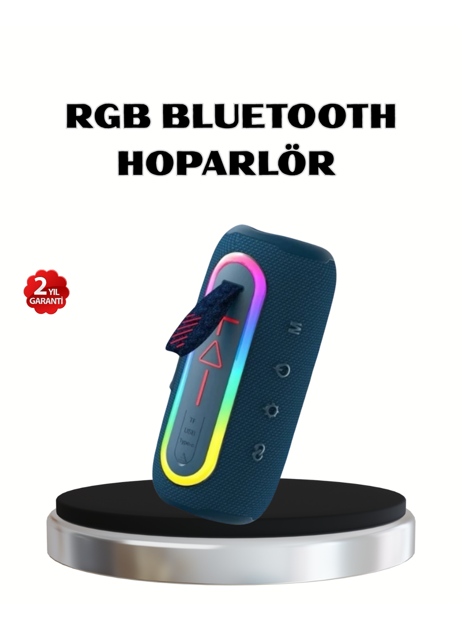 Mini Mavi Bluetooth Hoparlör Şık Görünüm ve Taşınabilir Güçlü Ses