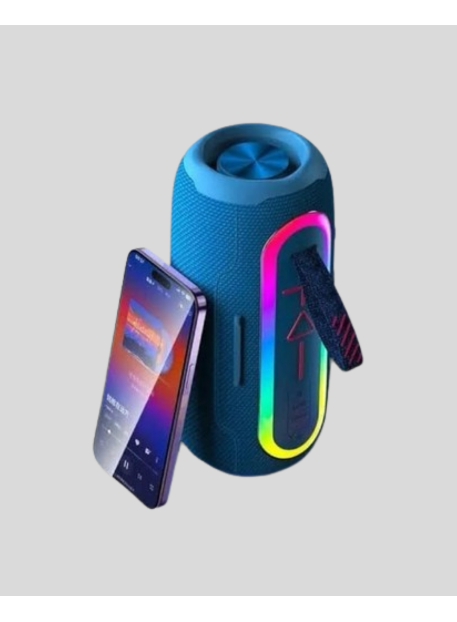 Taşınabilir Mini Bluetooth Hoparlör Güçlü Ses ve Şık Kırmızı Tasarım