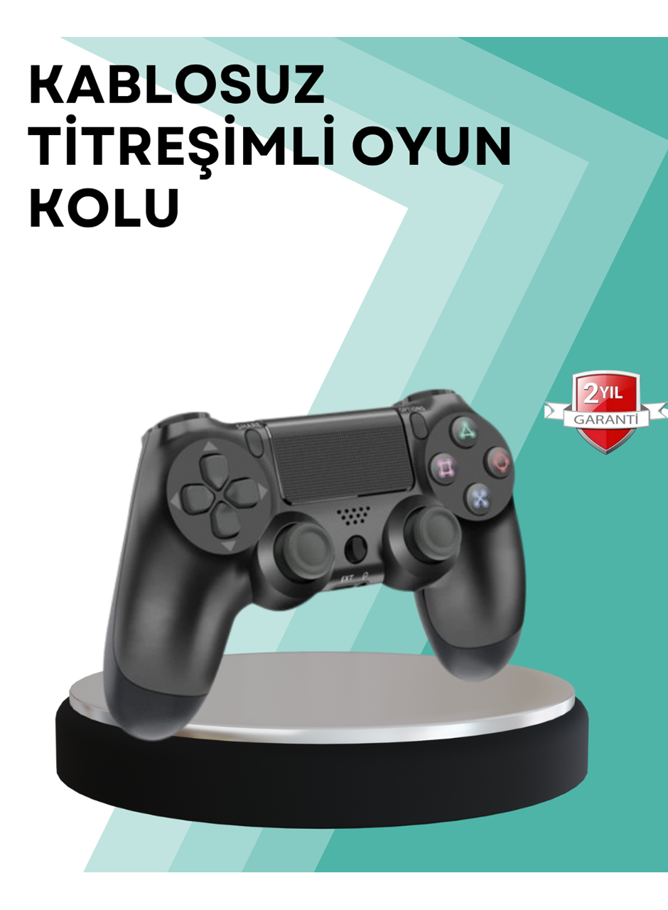 Kablosuz PS4 Oyun Kolu – Çift Titreşimli Motor, Uzun Pil Ömrü ve Hassas Kontrol