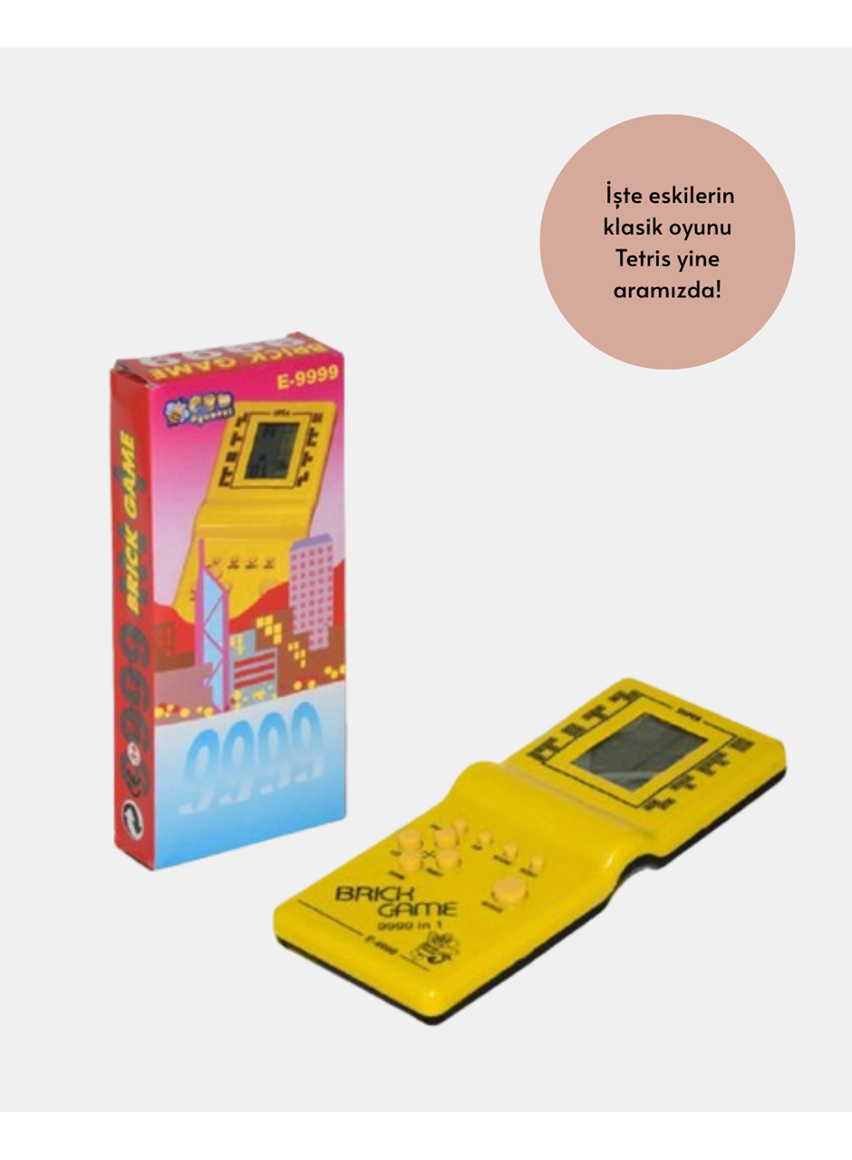 Retro Tetris El Aterisi – Pil ile Çalışan Taşınabilir Mini Oyun Konsolu