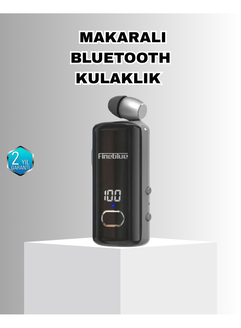 Bluetooth 5.3 Kablosuz Kulaklık Geri Çekilebilir Kablolu ve Ekranlı