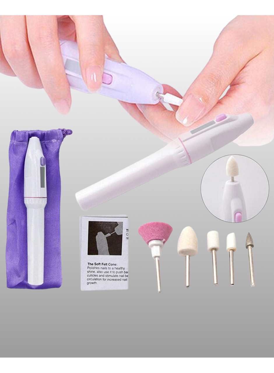 ABS Gövdeli Sessiz Tırnak Matkap Seti – Ayarlanabilir Hız ve Uzun Ömürlü Kullanım