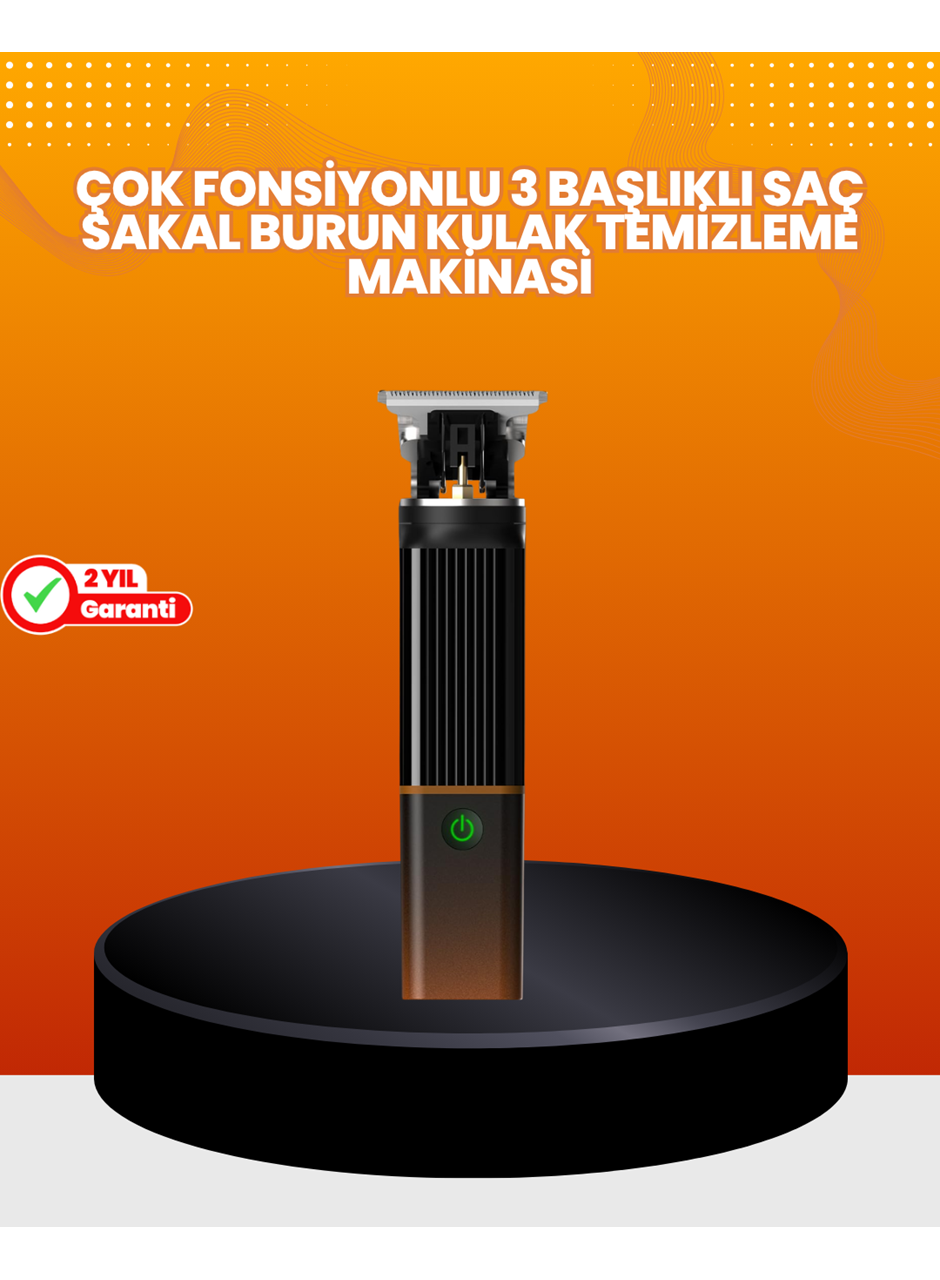 Erkekler İçin 3 in 1 Şarjlı Bakım Seti – 7300 RPM Güçlü Motor ve Sessiz Çalışma