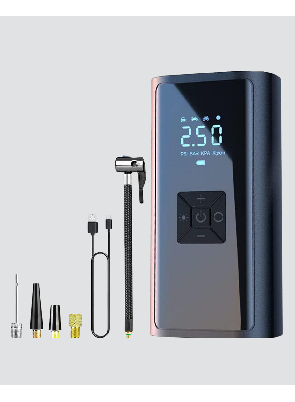 Taşınabilir 80W Kablosuz Lastik Şişirme Pompası Dijital Ekranlı