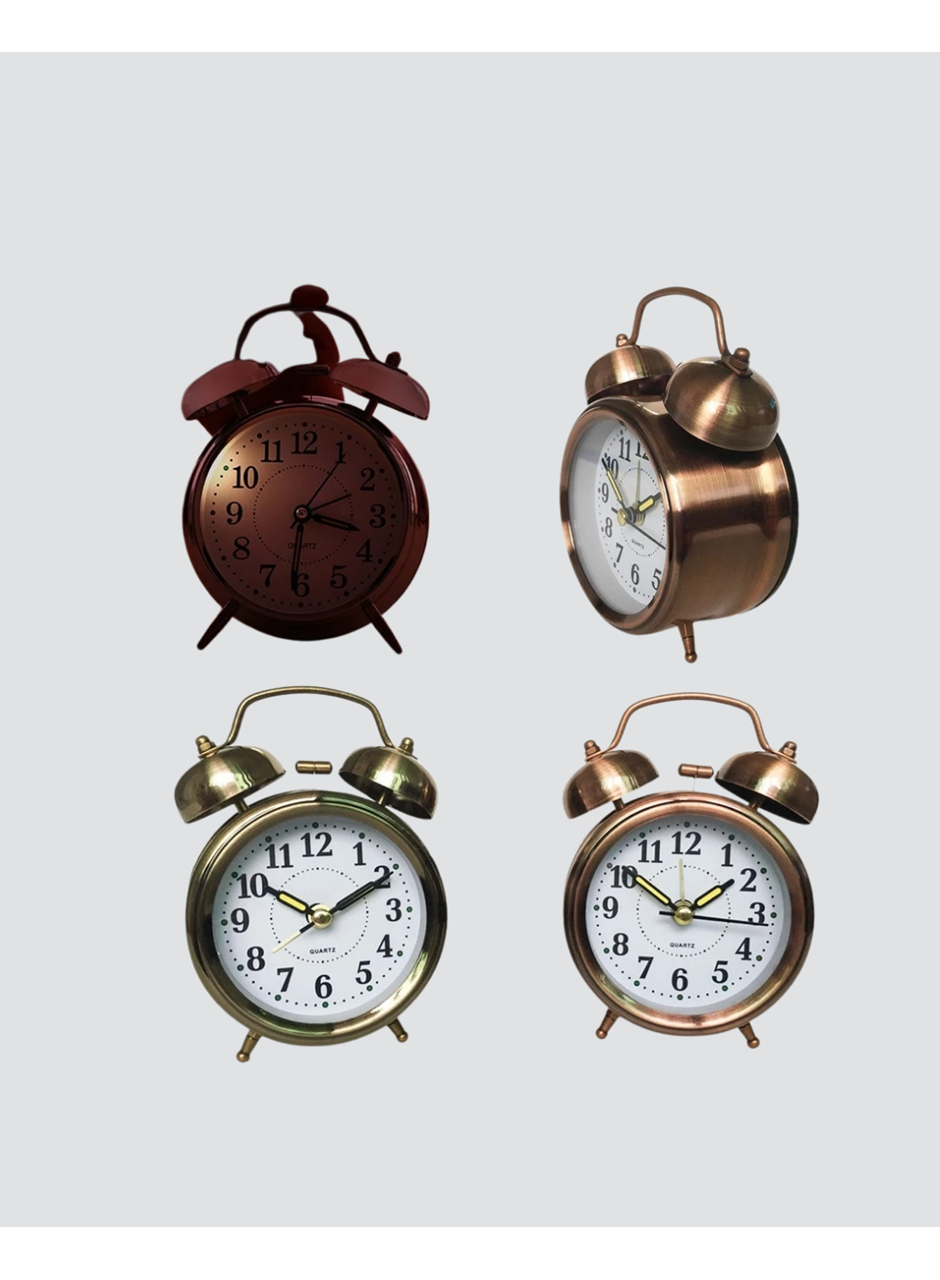 Bronz Metal Masa Saati