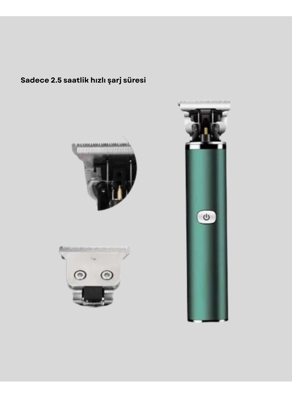 Şarjlı Erkek Tıraş Makinesi – 180 Dakika Pil Ömrü, 2.5 Saat Hızlı Şarj, USB ve Powerbank Uyumlu