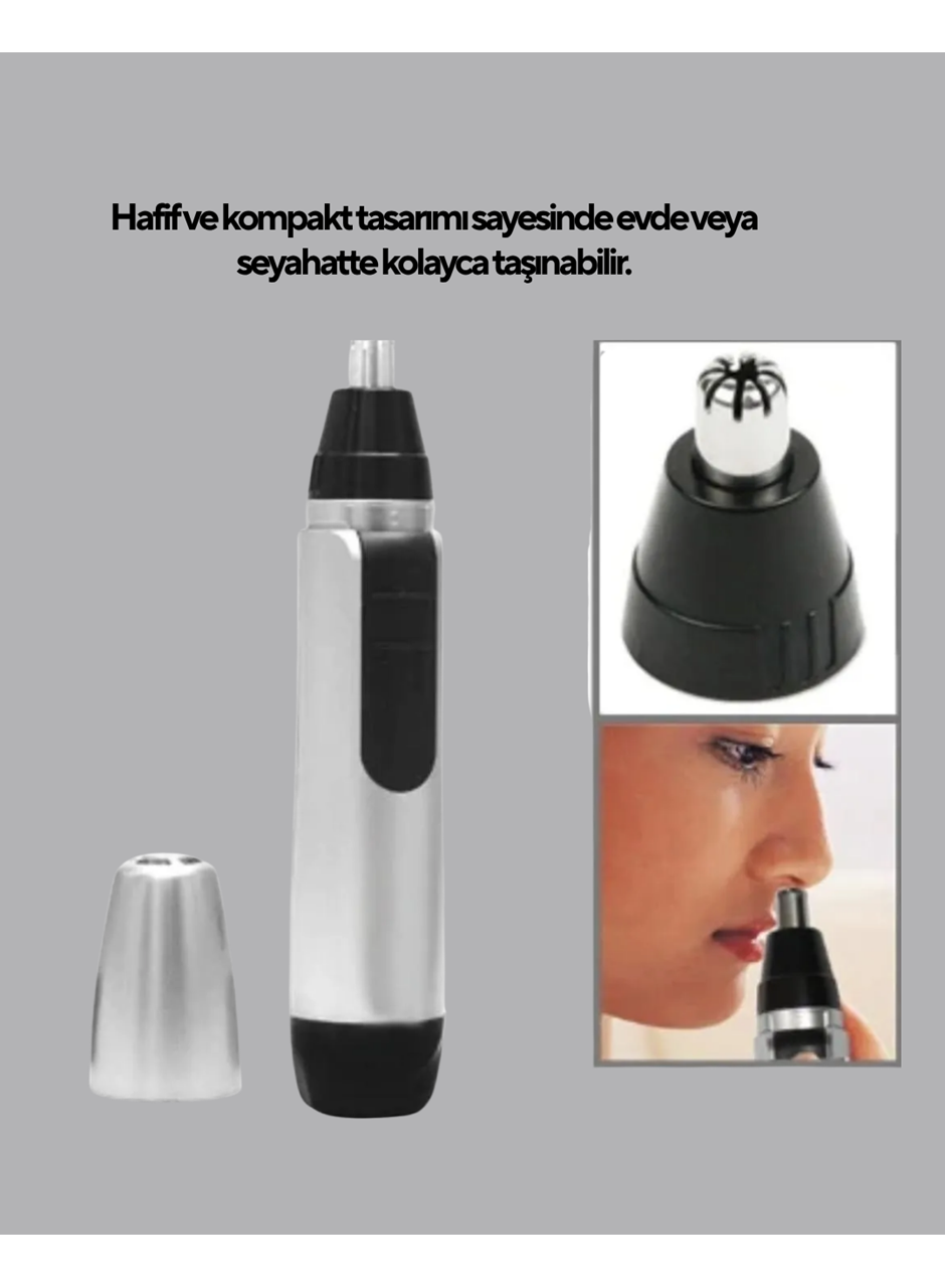 3D Bıçaklı Burun ve Kulak Tıraş Makinesi Pil ile Çalışan Taşınabilir Model