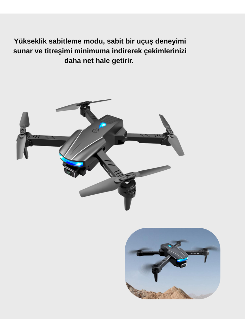 4K Katlanabilir Drone Uzaktan Kontrollü Wi-Fi Görüntü Aktarımlı