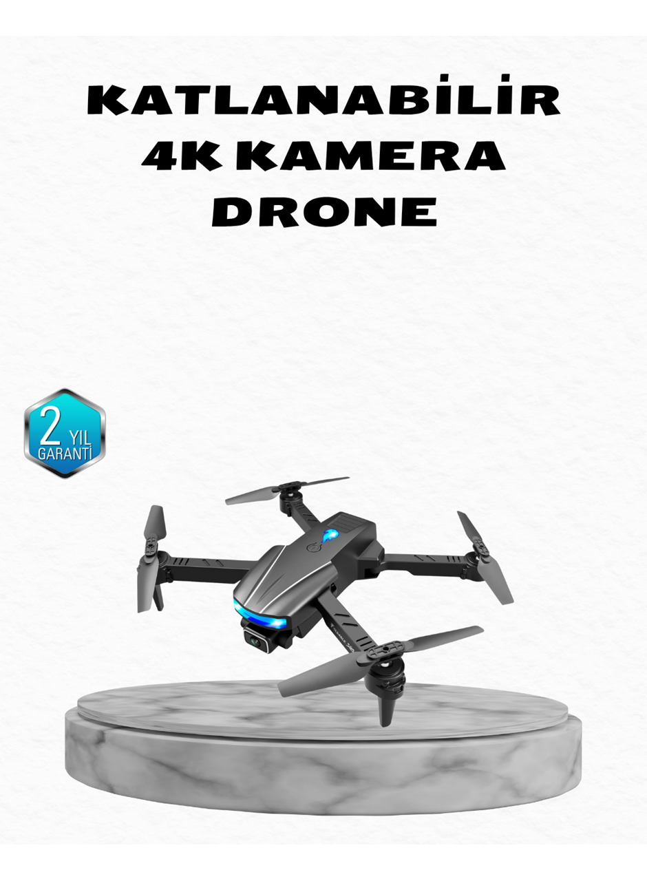 4K Kamera Özellikli Katlanabilir Drone Wi-Fi ve Yükseklik Sabitlemeli