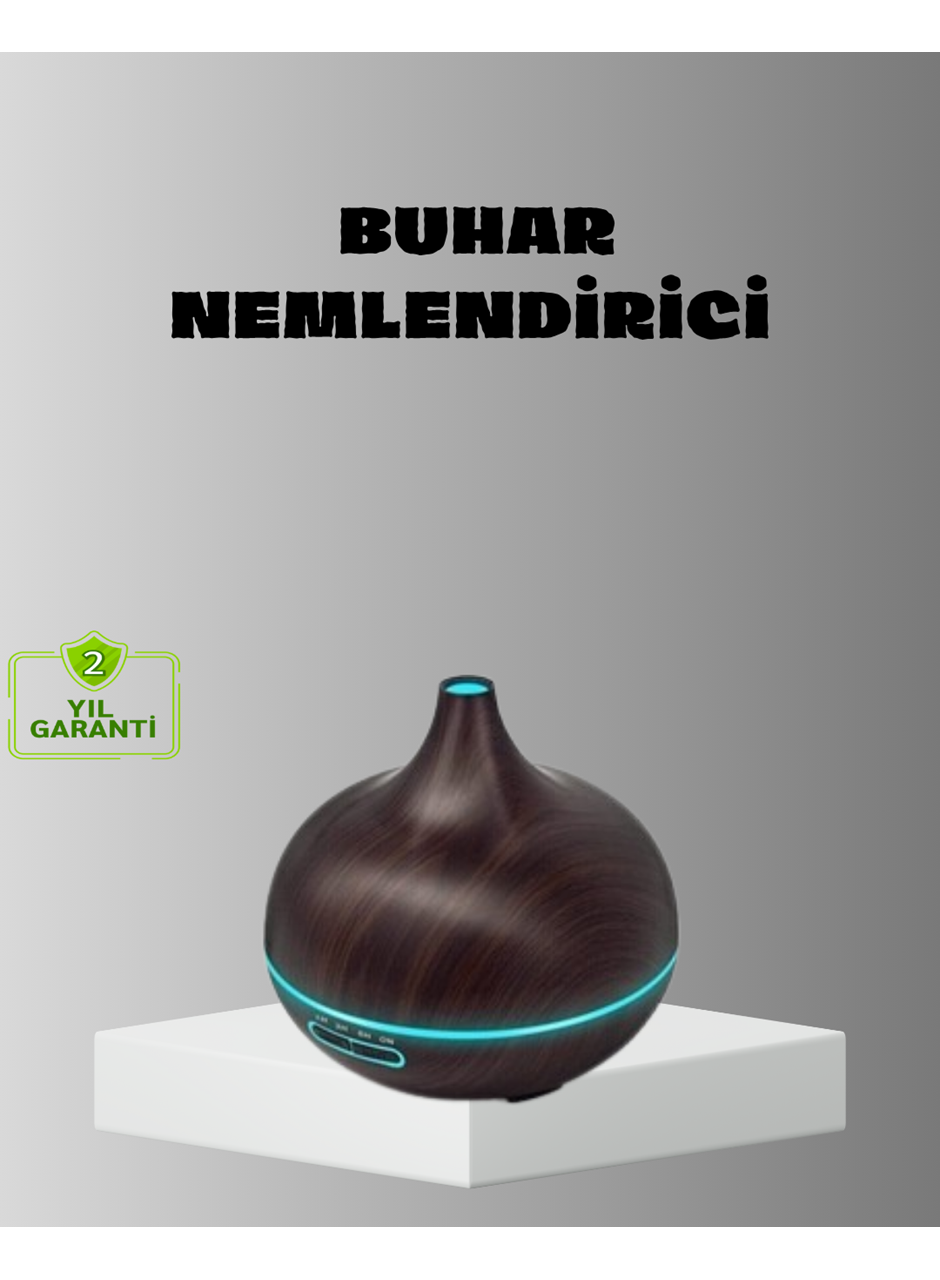 Aromaterapi Difüzörü 550 ml Ultrasonik Nemlendirici Otomatik Kapanma Özellikli