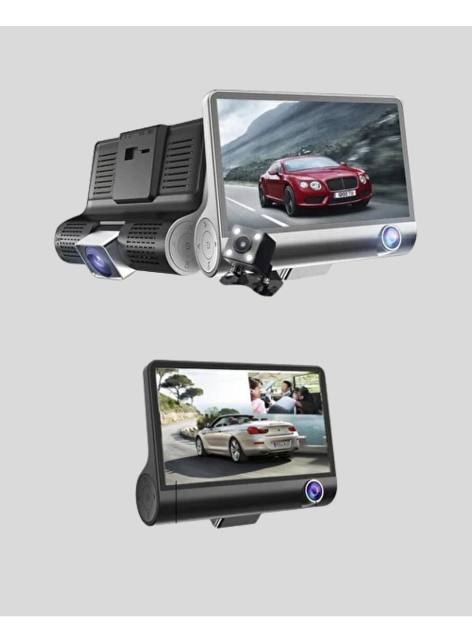 Araç Kamerası 3’lü Full HD DVR 1080P Gece Görüşlü ve G-Sensörlü