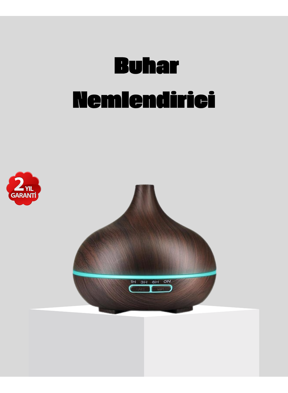 550 ml Büyük Su Hazneli Ultrasonik Nemlendirici ve Aromaterapi Difüzörü
