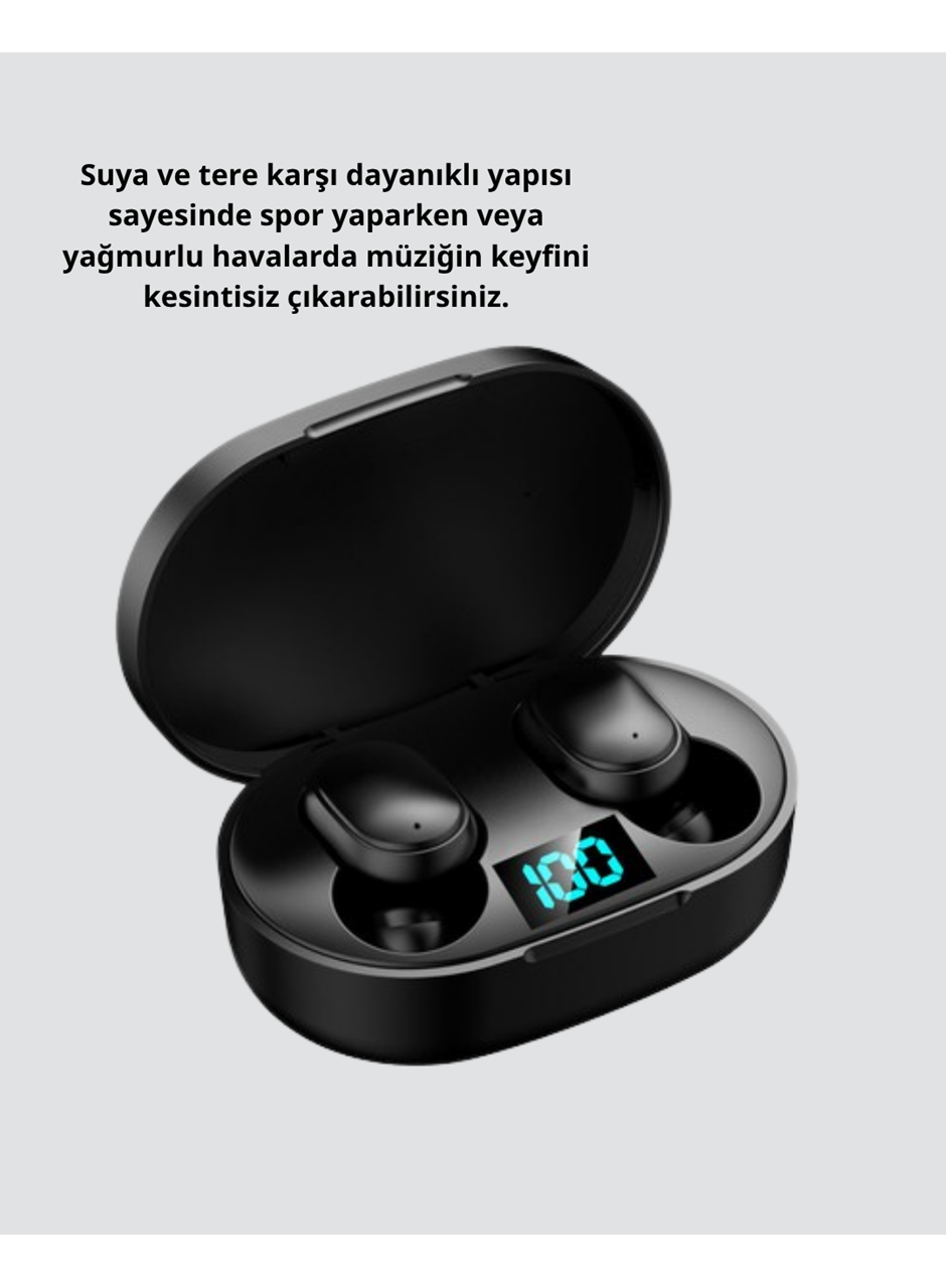 Kablosuz Bluetooth Kulaklık – Gürültü Önleyici, Suya Dayanıklı, Mikrofonlu, Uzun Pil Ömürlü