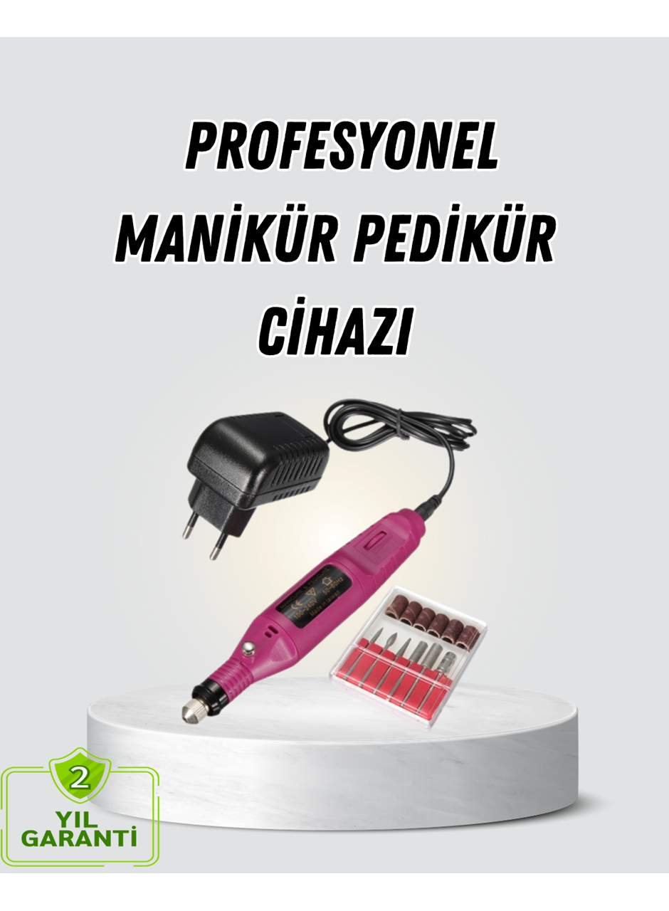 Profesyonel Tırnak Manikür Aleti – Şarjlı, Ayarlanabilir Hız, Düşük Titreşim ve Sessiz Motor Teknolojisi