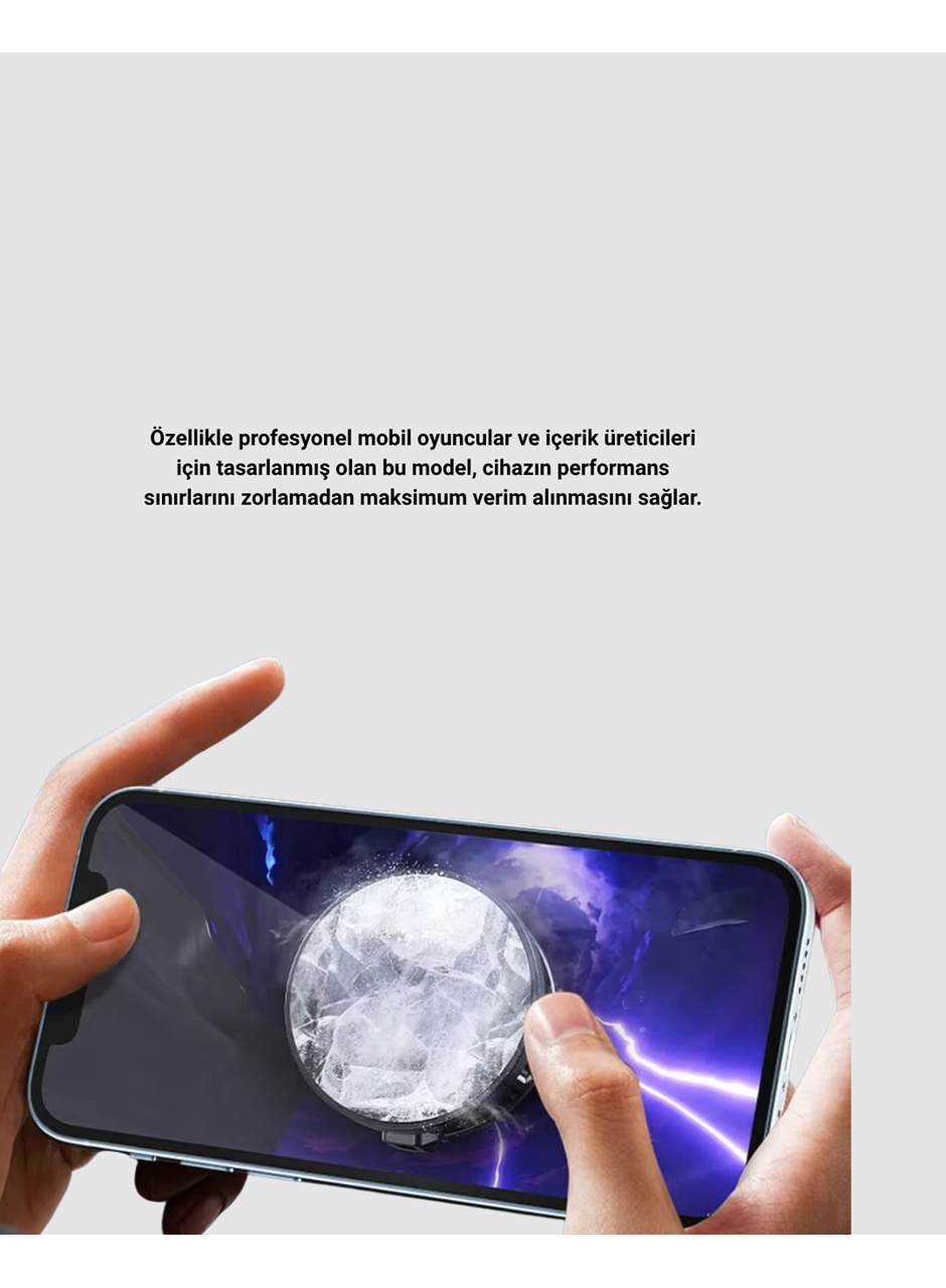 Mobil Oyun Telefon Soğutucusu Yarı İletken Hızlı Soğutmalı ve Sessiz Fanlı